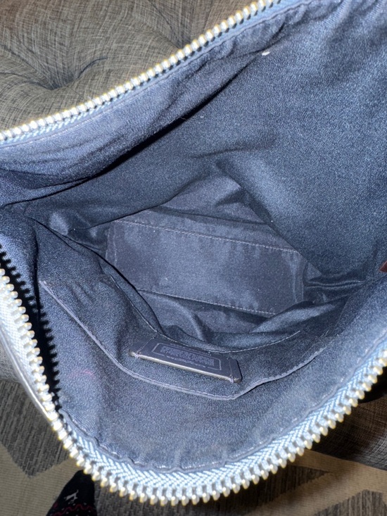 Coach Abby Duffle Blue Signature Monogram Hobo Bag - Picture 15 of 17